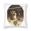 Mongo Is Appalled Pillowcase Printed Polyester Cushion Cover Decorative Dungeon Crawler Carl Throw Pillow Case Cover Home Zipper
