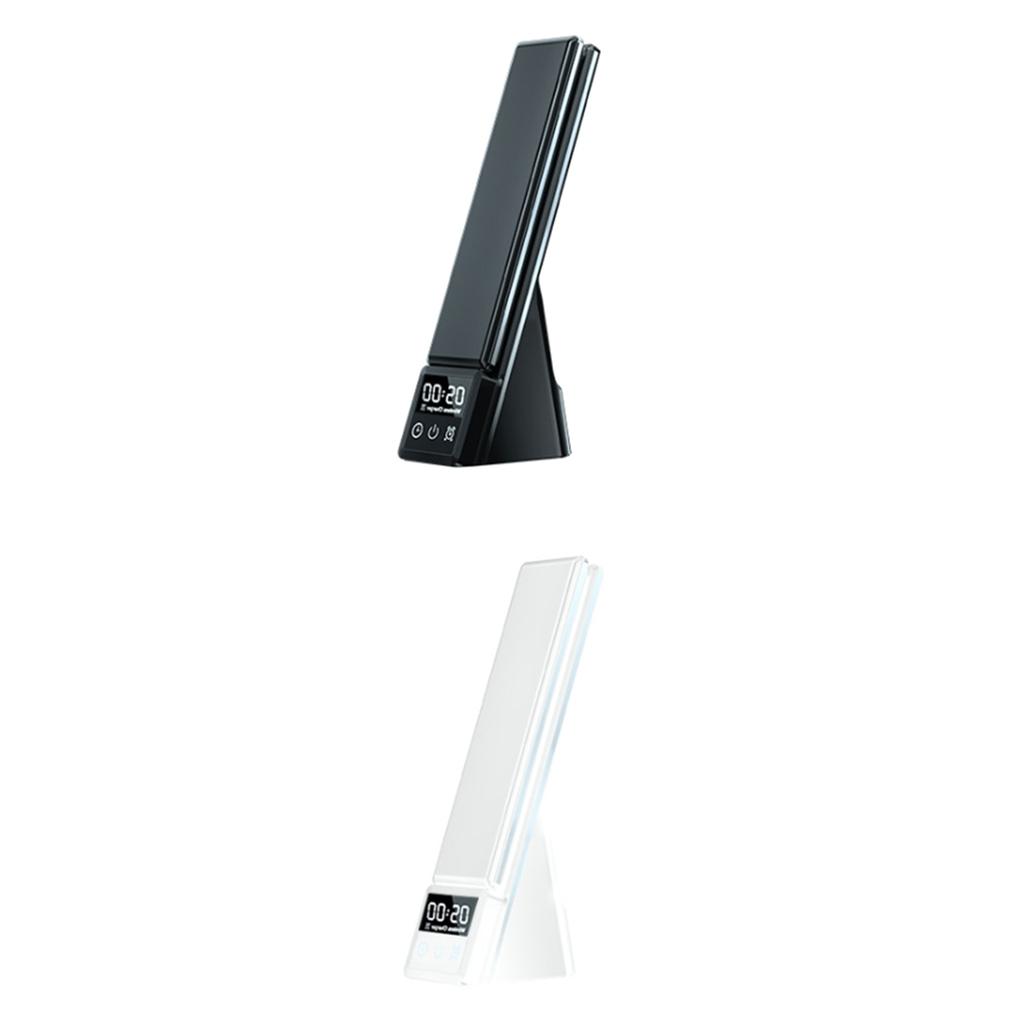 Lampada da Scrivania per la Cura degli Occhi con Caricatore Wireless Dimmerazione Touch Lampade da Tavolo LED Luce da Lettura Pieghevole per