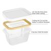 Refrigerator Butter Box With Lid Slicer Case Cheese Cutting Fridge Sealed Storage Container Rectangular Tray Kitchen Tool Gadget