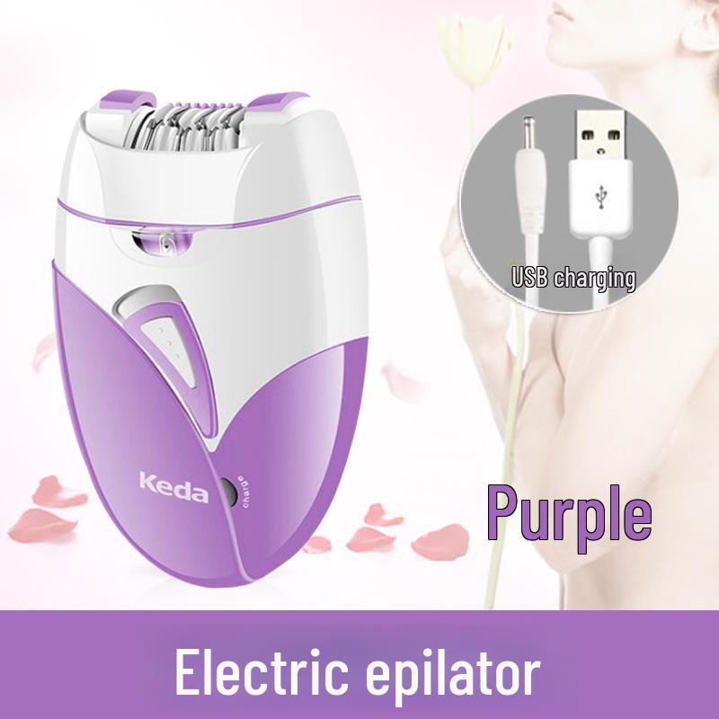 Épilateur rechargeable USB KEDA - Roue à clip pour l'épilation complète du corps et des aisselles