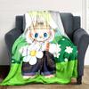 1Pc Cute Labubu Blanket Soft Comfortable Polyester Blanket All Season Use Suitable Bedroom Office Outdoor Perfect Christmas Gift Choice Print Home Bla