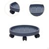 Movable Plantpot Tray Rolling Planter Stand with Wheels Pp Material Breathable Base Sturdy Structure
