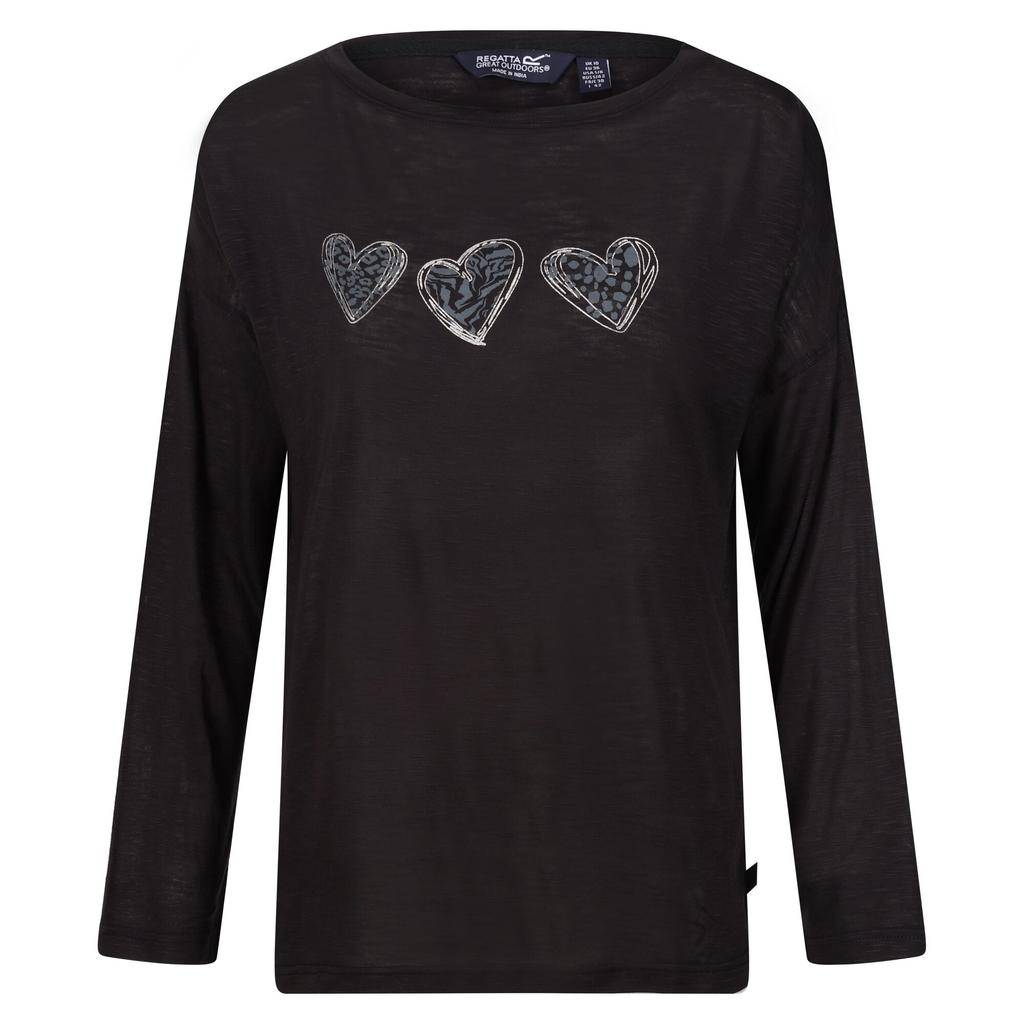 Regatta Womens/Ladies Carlene Hearts Long-Sleeved T-Shirt