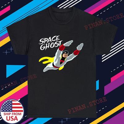Space Ghost Retro Cartoon Herren Schwarz Größe S-5XL
