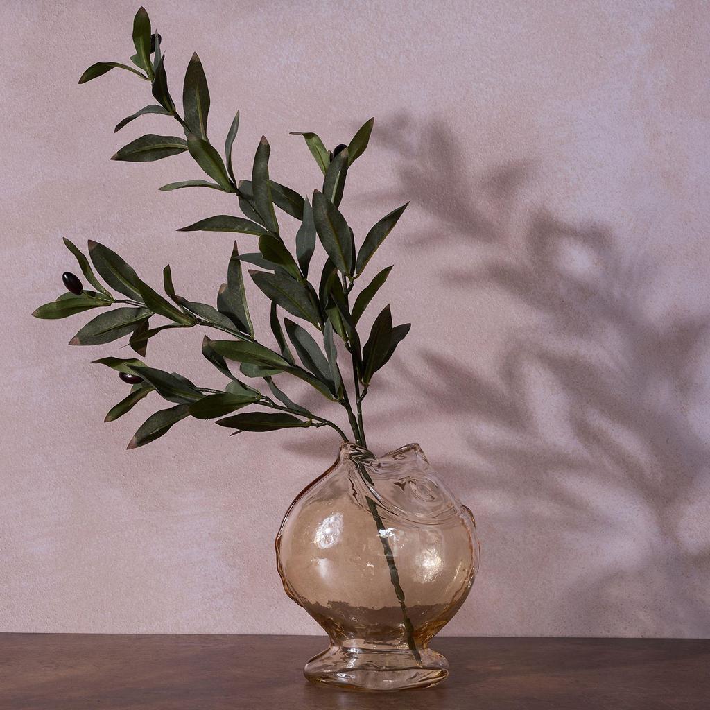 Hestia Glass Fish Vase - Round Shape