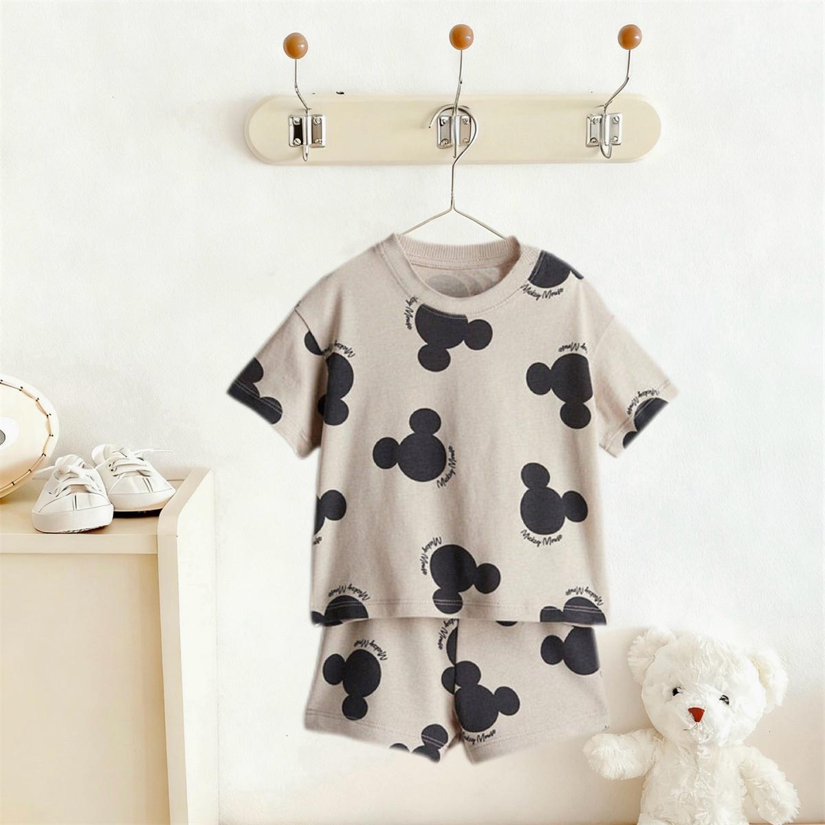 

Cartoon Lion Print TShirt+Shorts 2Piece Set Outer Wear Boys Summer Clothing Cute Tees Loose Shorts Fashion T-shirt Thin Costume 100