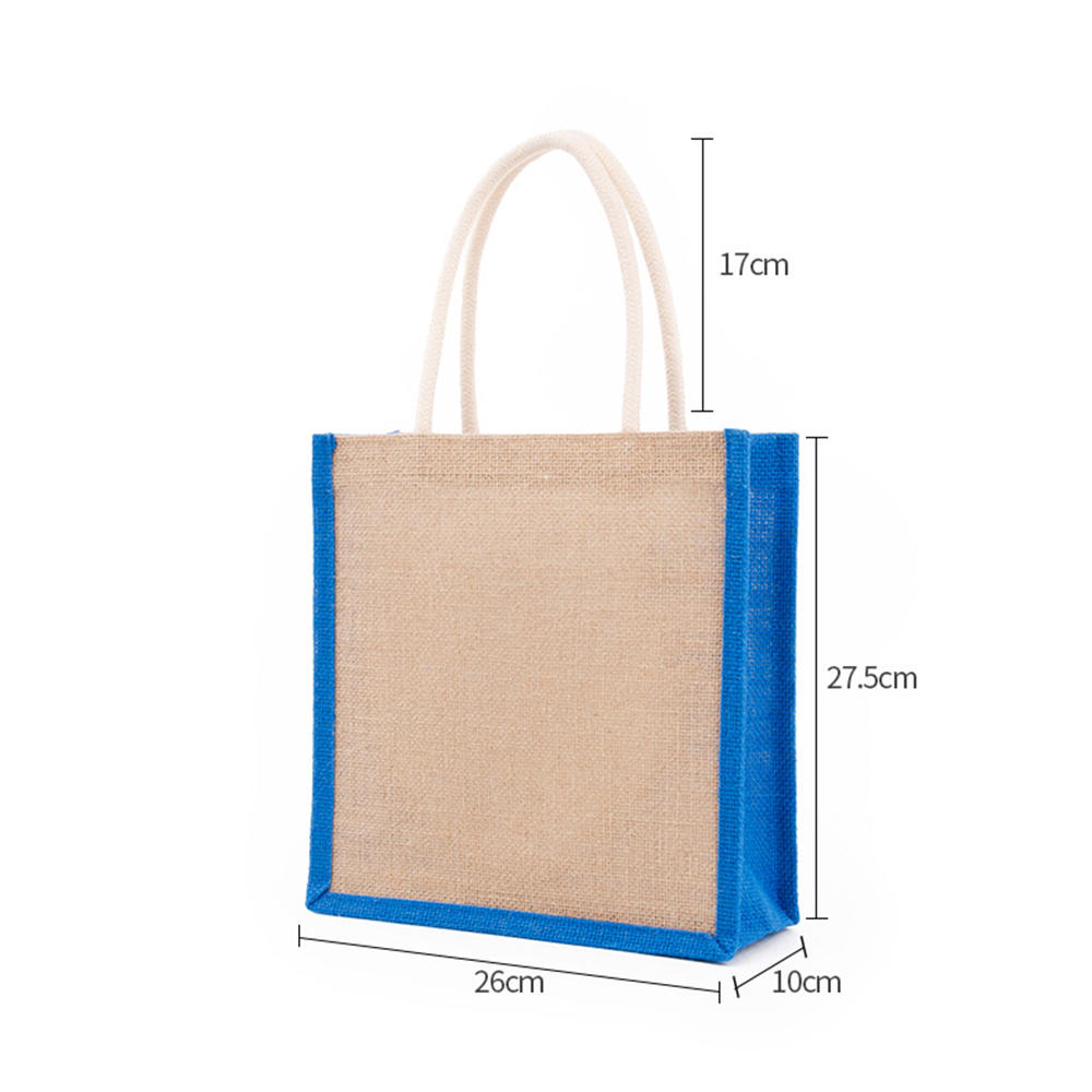 Fashion Linen Tote Bag Lunch Bags Food Storage Handbag Functional Portable Travel Picnic Outdoor Shopping Bag Storage Organizer