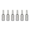 6 Piece Steel Tamper Resistant Bit Set 1/4" Hexagonal Shank Magnetic Screwdriver Bit For Various Applications