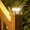 Waterproof Solar Powered Column Lights Efficient Atmosphere Solar Post Lights 3 Lighting Modes Outdoor Pillar Lamp Garden