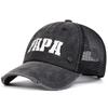 Unisex Papa Letter Embroidery Baseball Net Caps Spring And Summer Outdoor Adjustable Casual Hats Sunscreen Hat Sports Cap