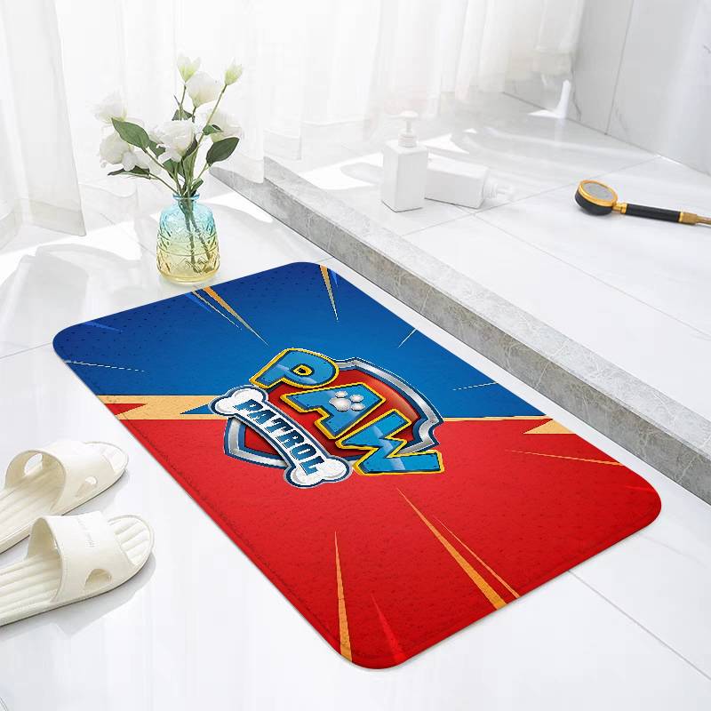 Anime P-Paw P-PatrolS Cute Floor Mats Laundry Rug Carpet For Living Room Decor Lounge Area Anti-slip Foot Mat Entrance Doormat