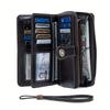 Oil Wax Cowhide Long Wallet: Genuine Leather Large-Capacity Anti-Theft Wallet for Women