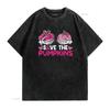 Womens Save The Pumpkins Breast Cancer Awareness Halloween Costume T Shirt Black 2X Large vintage Washed Soft Casual Stylish