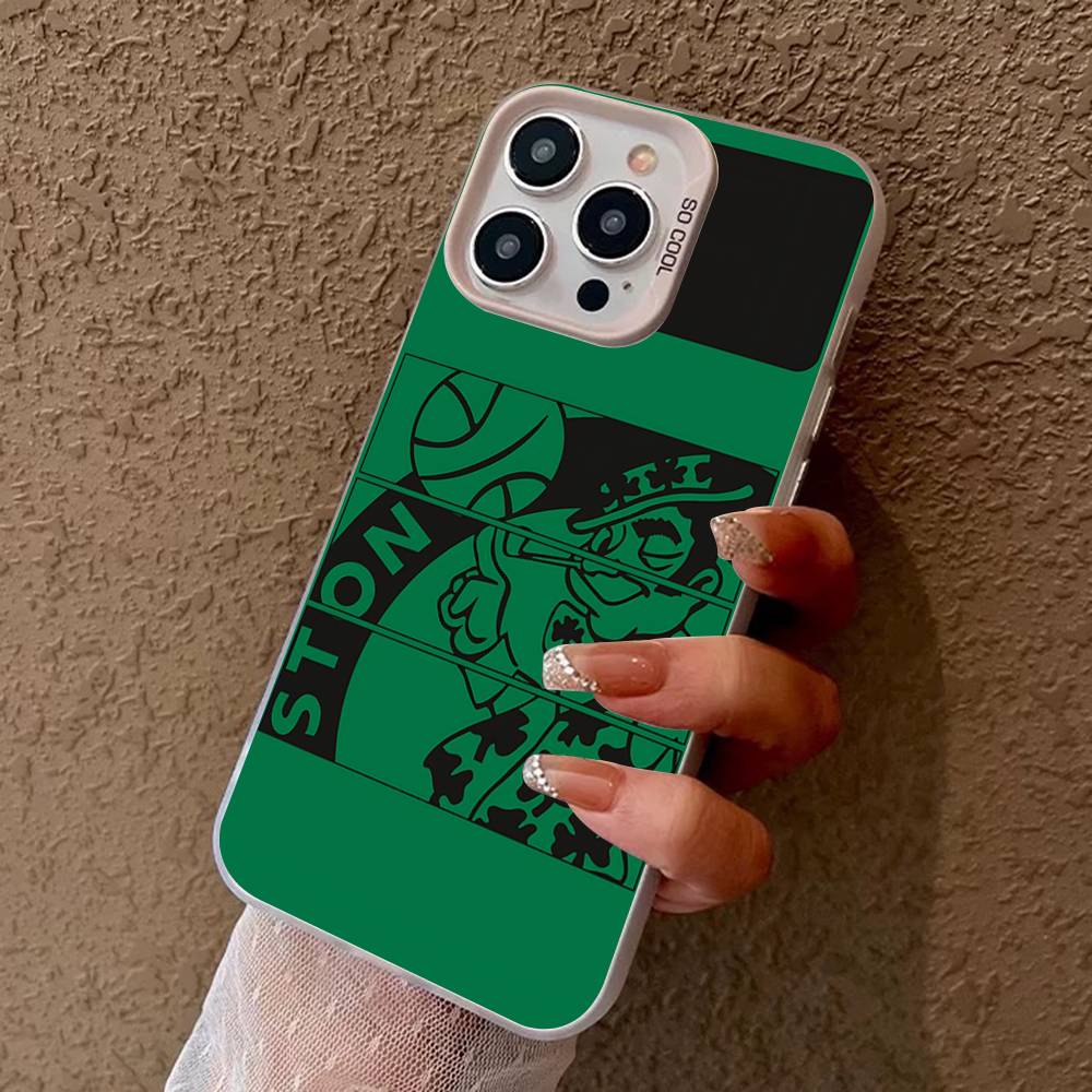 B-BostonS LOGO C-Celtics Phone Case For IPhone 16 15 14 13 12 11 17 Pro MAX Plus Pro Matte Shockproof Cover