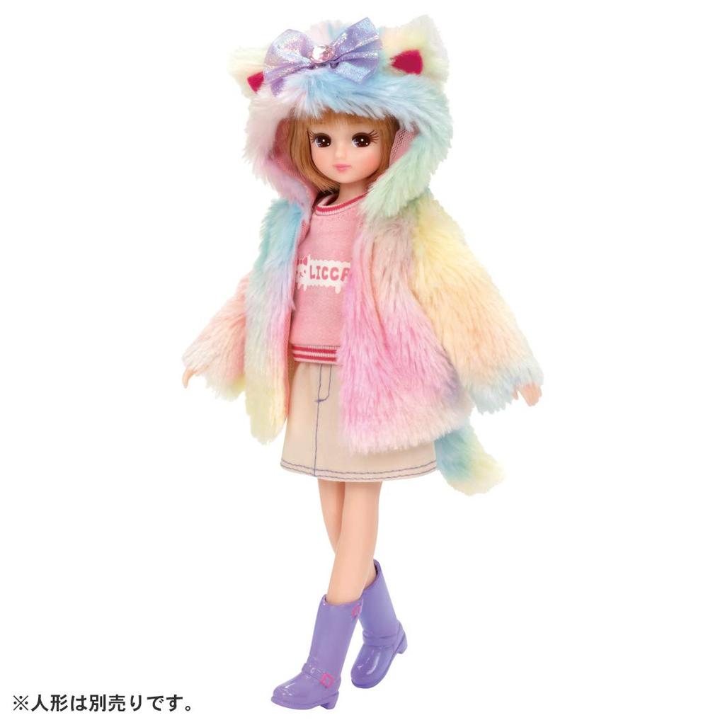 DRESS Fluffy Colorful Cat Licca-chan LW-16