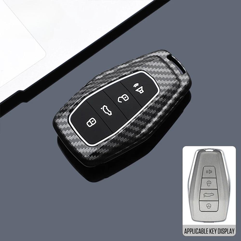 ABS Kohlefaser Auto Schlüsselhülle Abdeckung für Geely Coolray X6 X7 EX7 Emgrand Global Hawk GX7 Fernbedienungszubehör