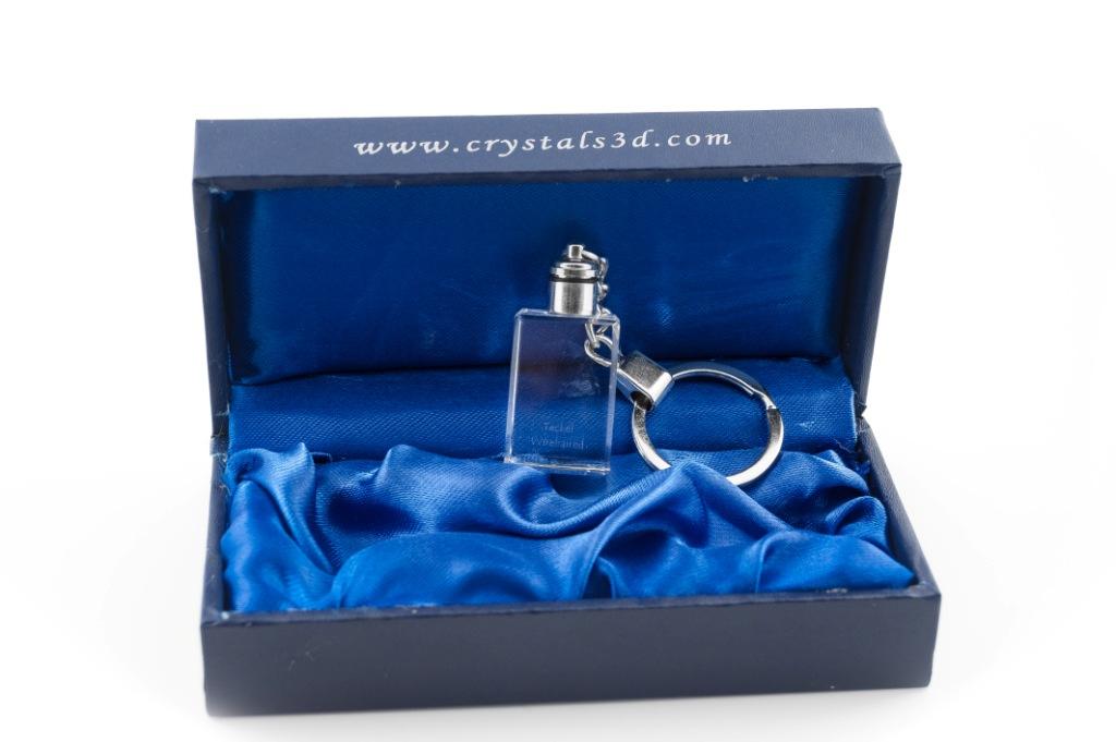 Dachshund Wire-haired, Wiener dog, Badger dog I - Crystal key ring with dog photo, illuminated key ring, unique gift by Art-Dog brand