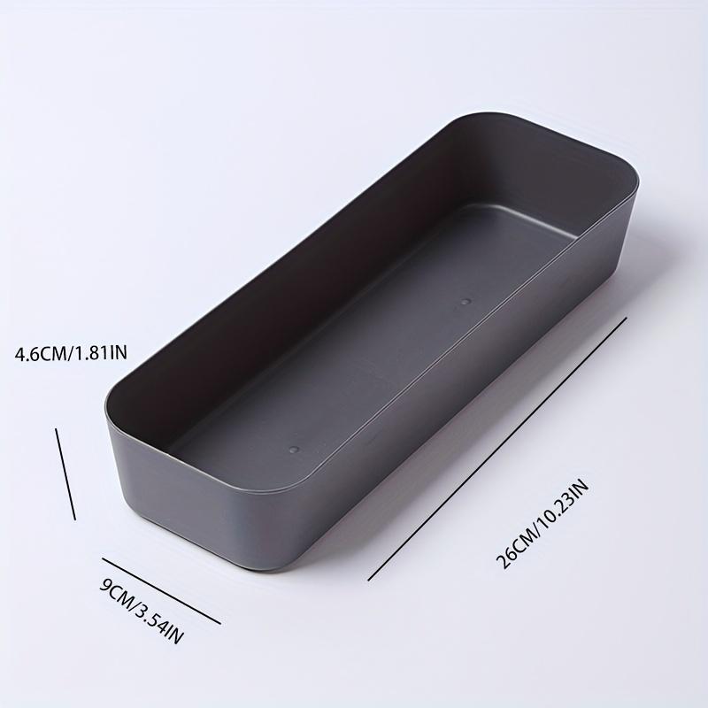 1-Pack Rectangular Storage Box Desktop Stationery Storage Box, Office Supplies Storage
