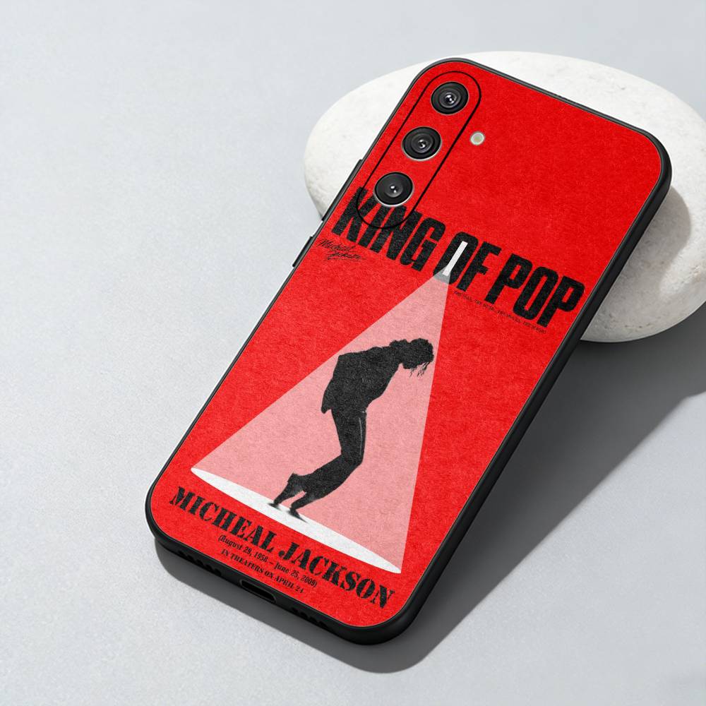 M-Michael J-Jackson Phone Case For Samsung Galaxy A73,A72,A71,A70,A52,A51 Others Soft Black Cover
