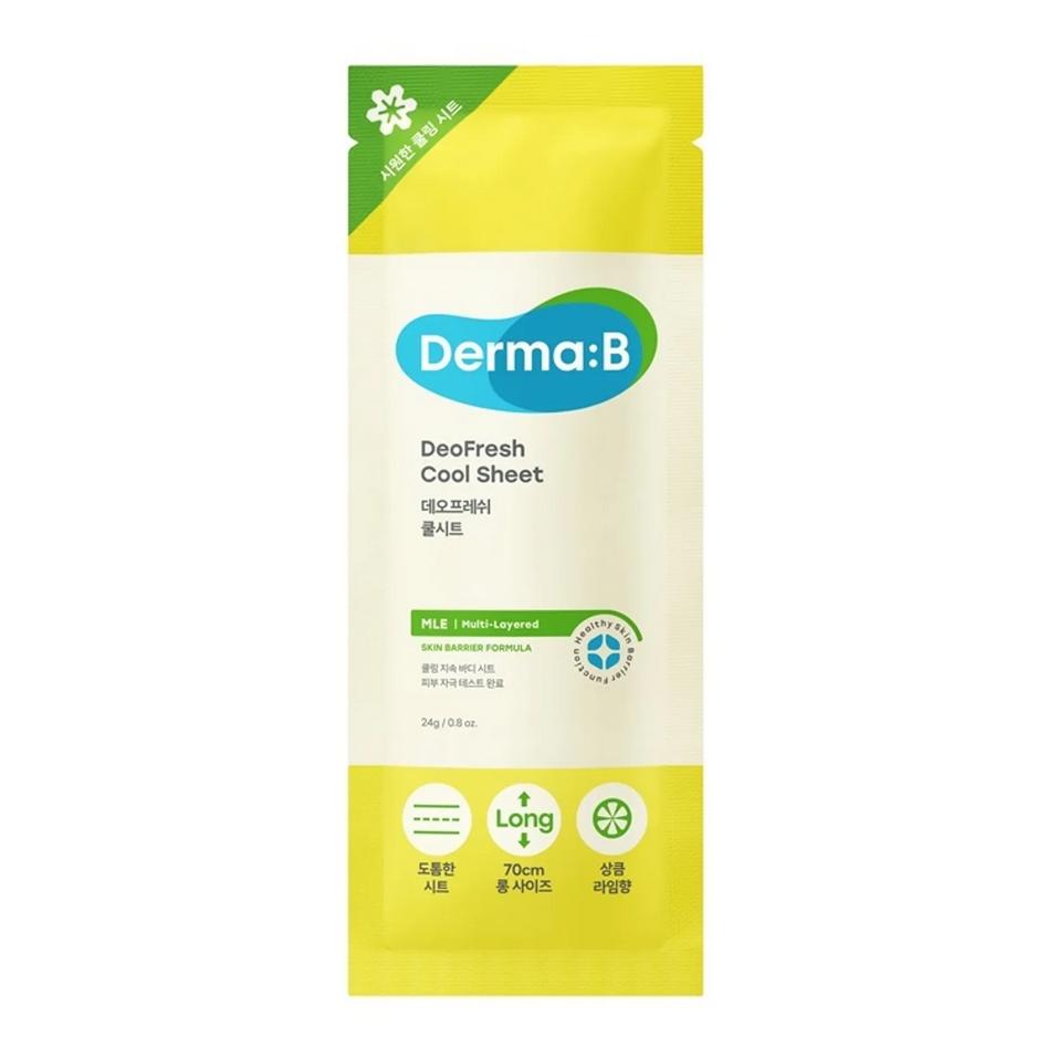 Derma:B - DeoFresh Cool Sheet Set 24g x 5ea / Cooling, Soothing, Moisturizing, Korean Cosmetics, Kbeauty