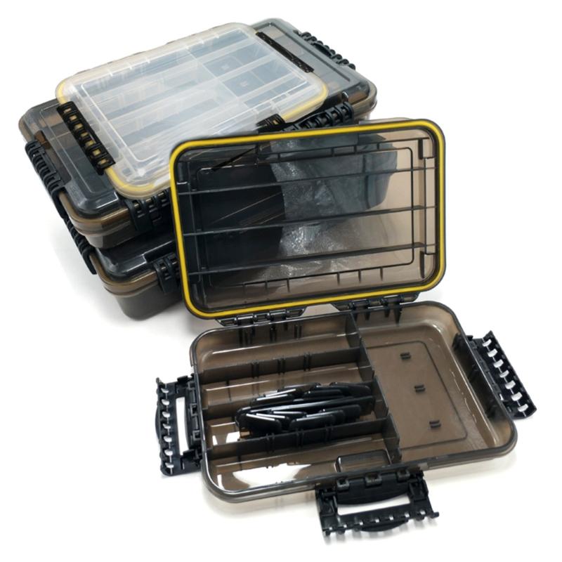 Waterproof Tackle Box Fishing Tackle Container Box Fishing Storage Box Fish Lures Organizers Box with Removable Dividers