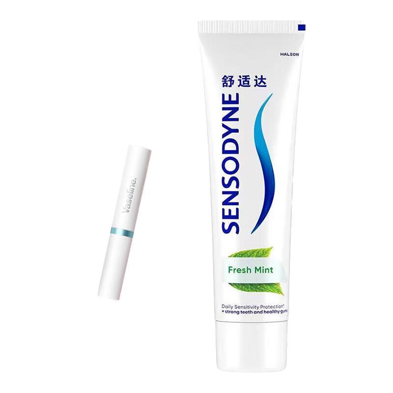 

Sensodyne Refreshing Mint Toothpaste & Vaseline Lip Balm Set