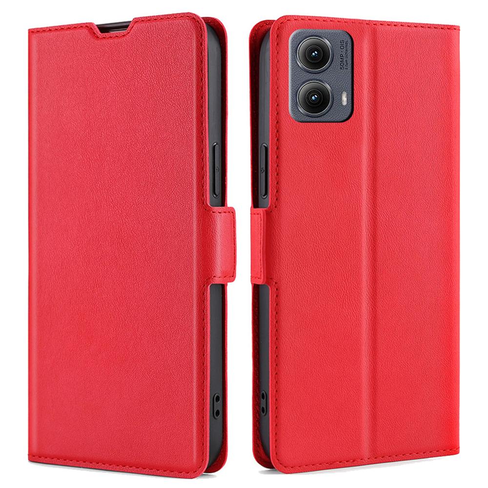 For Motorola Edge (2024) 5G Case Card Holder PU Leather Phone Cover