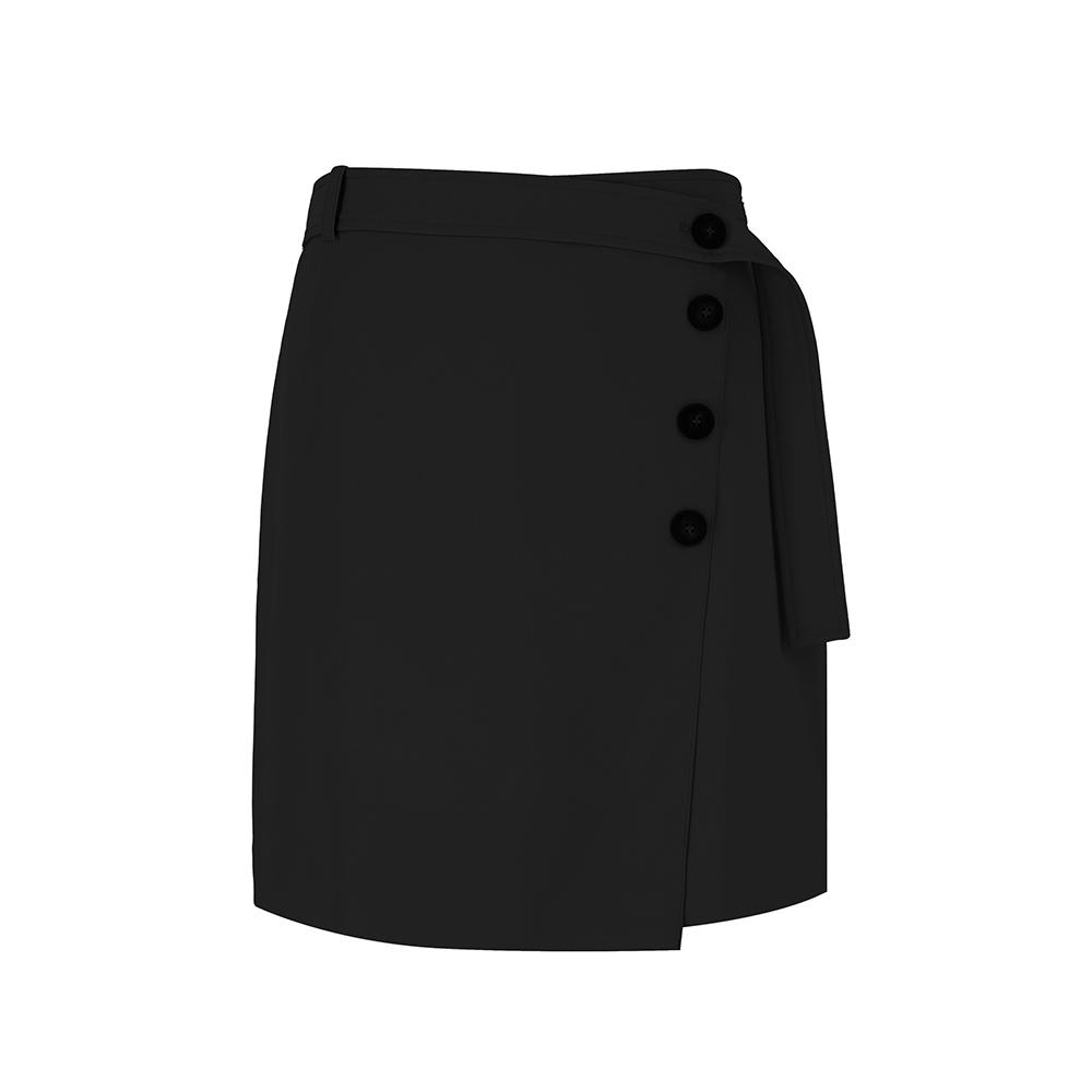 VISITINNEWYORK Wrap Button Mini Skirt (Vy9Sr03)
