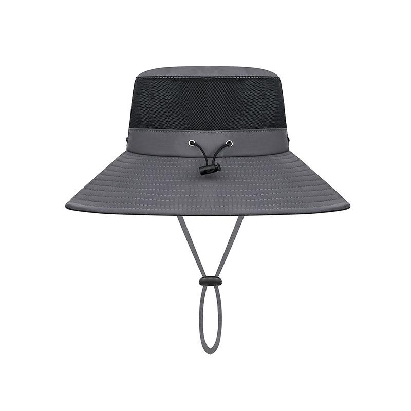 Summer Anti-Splashing Large Eave Sunshade Hat Outdoor Foldable Breathable Fisherman Hat