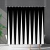 Shower Curtain Waterproof And Mildew-Proof Line Lattice Bathroom Striped Bathroom Curtain Shower Curtain Partition Curtain Free Of Punching