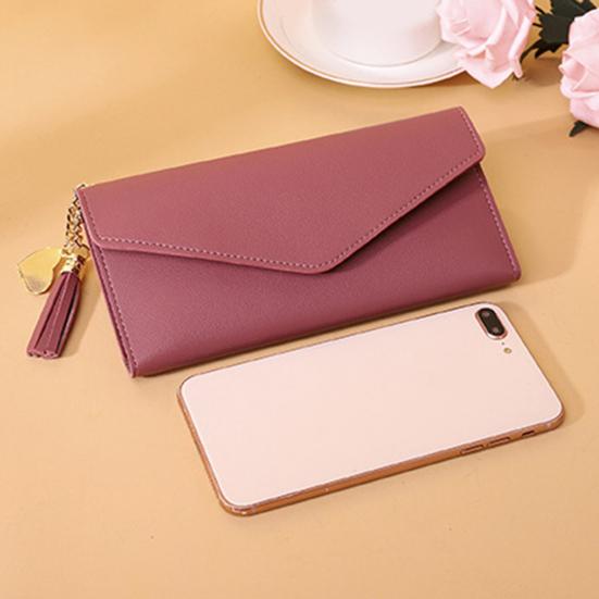 Women Slim Card Wallet Short Long Wallet with ID Window Zippered Coin Pocket Card Holder Wallet for Travel Shopping