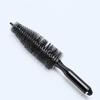 Car Tire Cleaning Brush Angled Spoke Brush Round Wheel Brush for Rim Wheel Cleaning Soft Bristles Non-Scratch Ergonomic Handle Automotive Cleaning