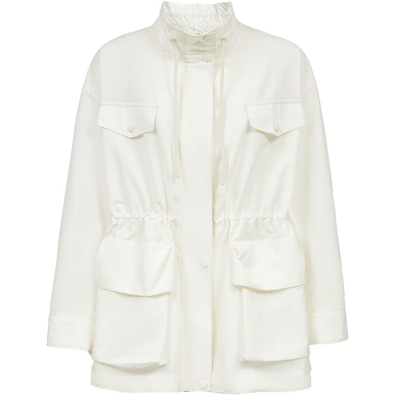 

VEROMODA Women s Pleated Drawstring Jacket L