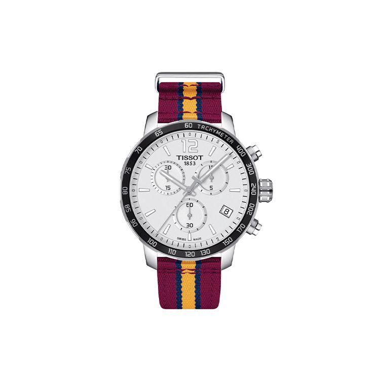 Tissot Quickster Series Quartz Movement NBA Special Edition Quartz Watch Cleveland Cavaliers Red Men watches White T095.417.17.037.13 Red Strap