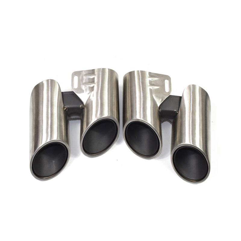 

Porsche Panamera GTS Triple-Layer Black Quad-Outlet Exhaust Tailpipe Upgrade