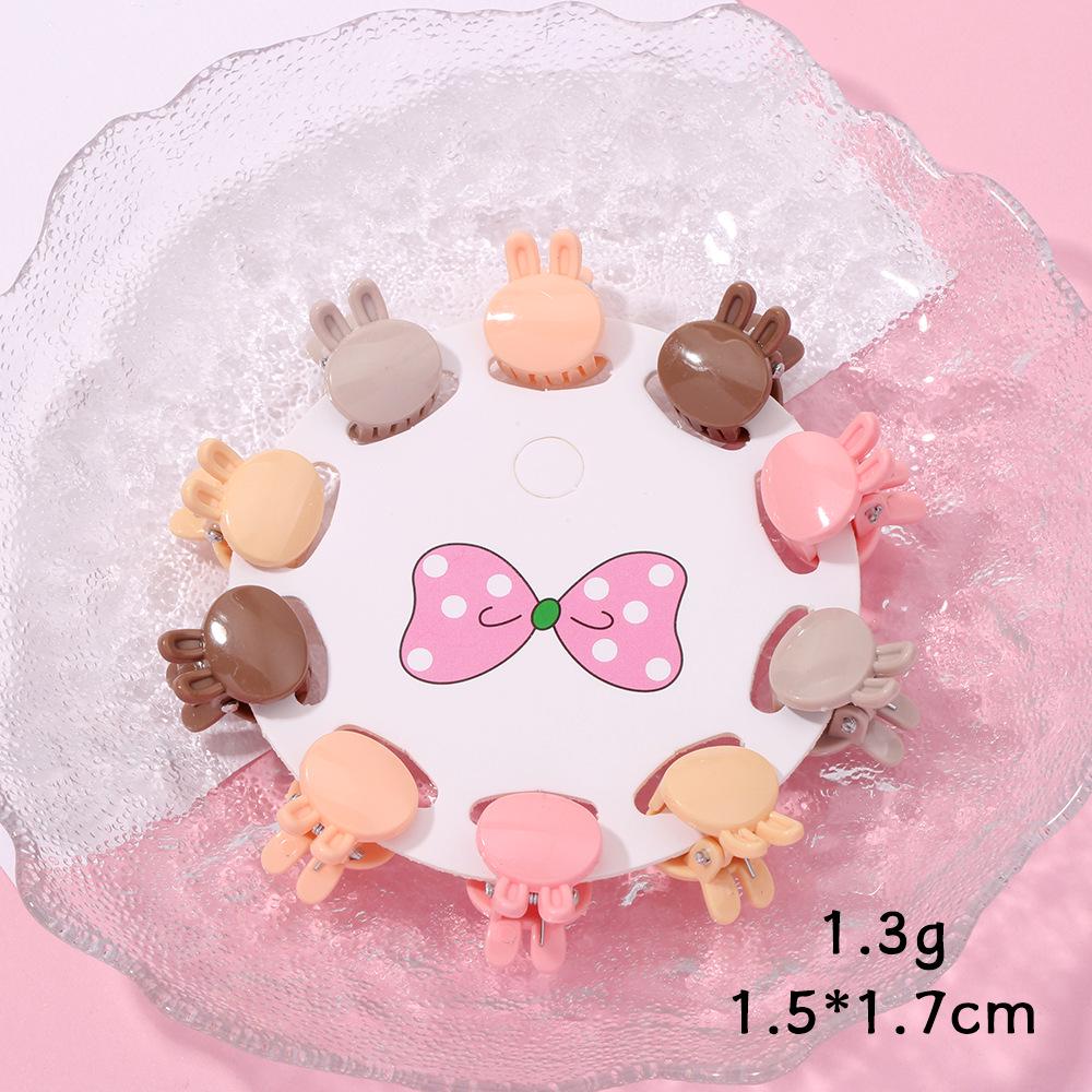 10-Piece Mini Candy Color Hair Clips: Women s Bangs & Braiding Hairpins for Flyaways & Children s Hair Accessories