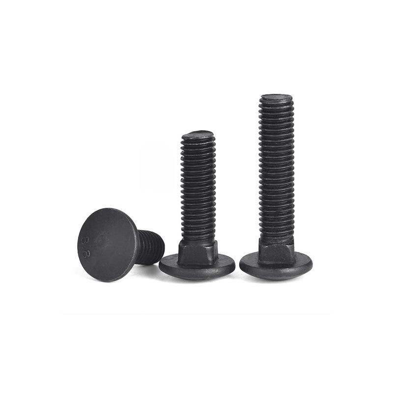 High-Strength Grade 8.8 Carriage Bolts: Round Head, Square Neck, M6-M16 Sizes for Shelf and Bridge Frames
