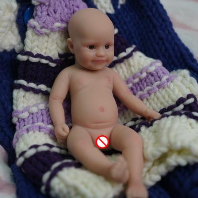 15 cm celotělový pevný silikon Reborn Simulace Baby Doll Maddie 6palcová mini roztomilá panenka pro novorozence s velkýma očima Dětská oblékací panenka Hrací domeček