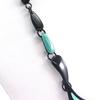 NOA [G5947] - Designer Necklace 'Harlequin' Green Black