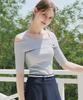 ZEROSTREET [3 Colors] Romantic Solid Off-Shoulder Knit