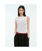 Anggae Wave Knit Top White
