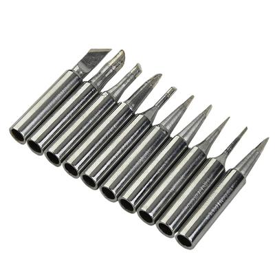 Soldering Iron Tips Pure Copper Soldering Tip 10pcs/set 900M-T Series Welding Solder Rework Station Soldering Tools Accessories