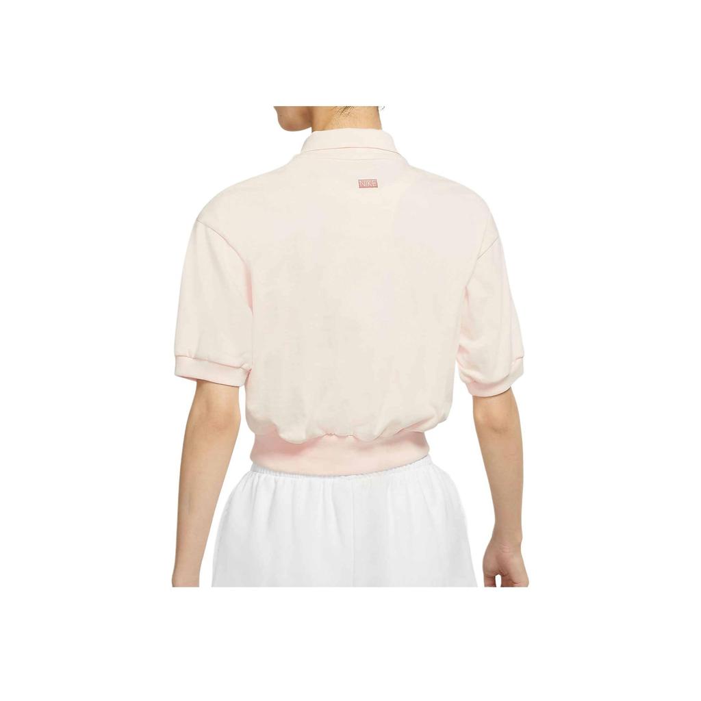 Nike Sportswear Solid Casual Waist-Defined Round Neck Short Sleeve T-Shirt Women Tops Soft-Orange CZ8223-805