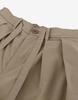 Meleugo Women'S Soft Touch Two-Tuck Wide Belted Pants [Beige]