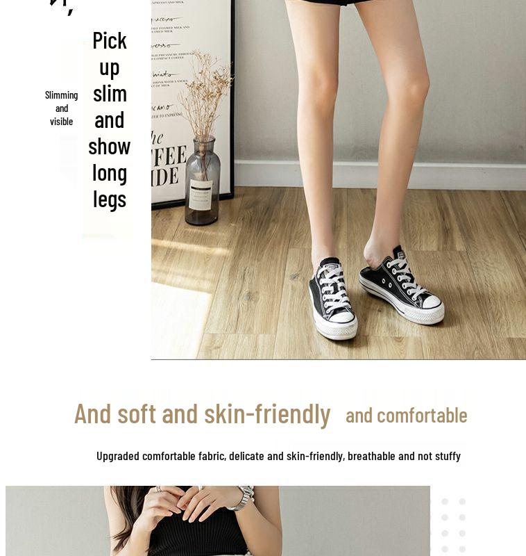 High Waist Elastic Slit Skort - Slimming & Sexy A-Line Shorts for Women 2024