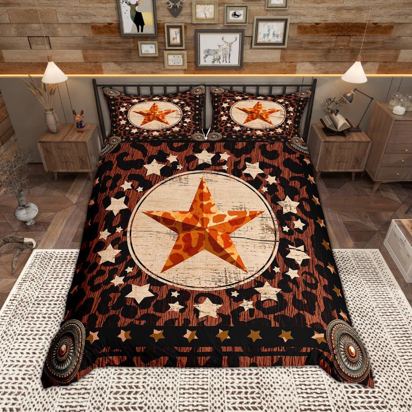 

Homewish Cow Print Duvet Cover Set, Farm Animal Bedding Set, Rustic Farmhouse Quilt Cover Set Bedroom Decor DE XS 100x135cm 2pcs&set