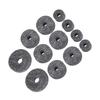 23Pcs Drum Felt Pad Cymbal Kit Non Slip with Base Wing Nuts Washer Percussion Accessories
