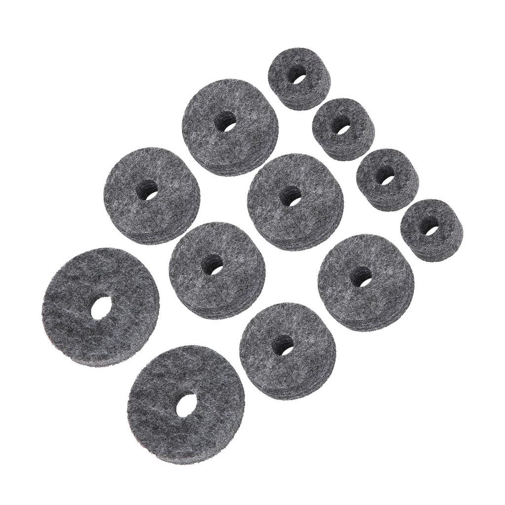 23Pcs Drum Felt Pad Cymbal Kit Non Slip with Base Wing Nuts Washer Percussion Accessories