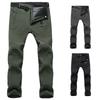 Winter Mens Thick Work Pants Windproof Tactical Outdoor Fleece Trousers Thermal