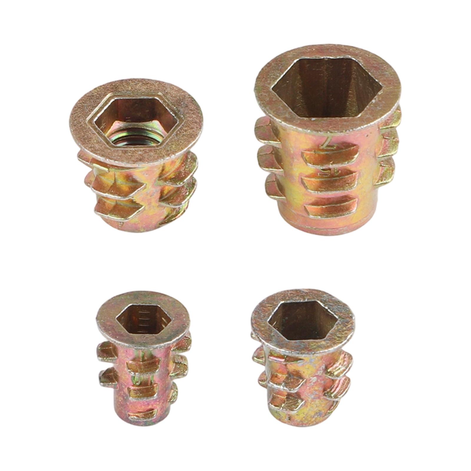

Furniture Insert Fasteners Kit with Hex Socket Screws Zinc Plated Gold Finish Compatible with M5 M8 Thread Sizes China Mainland